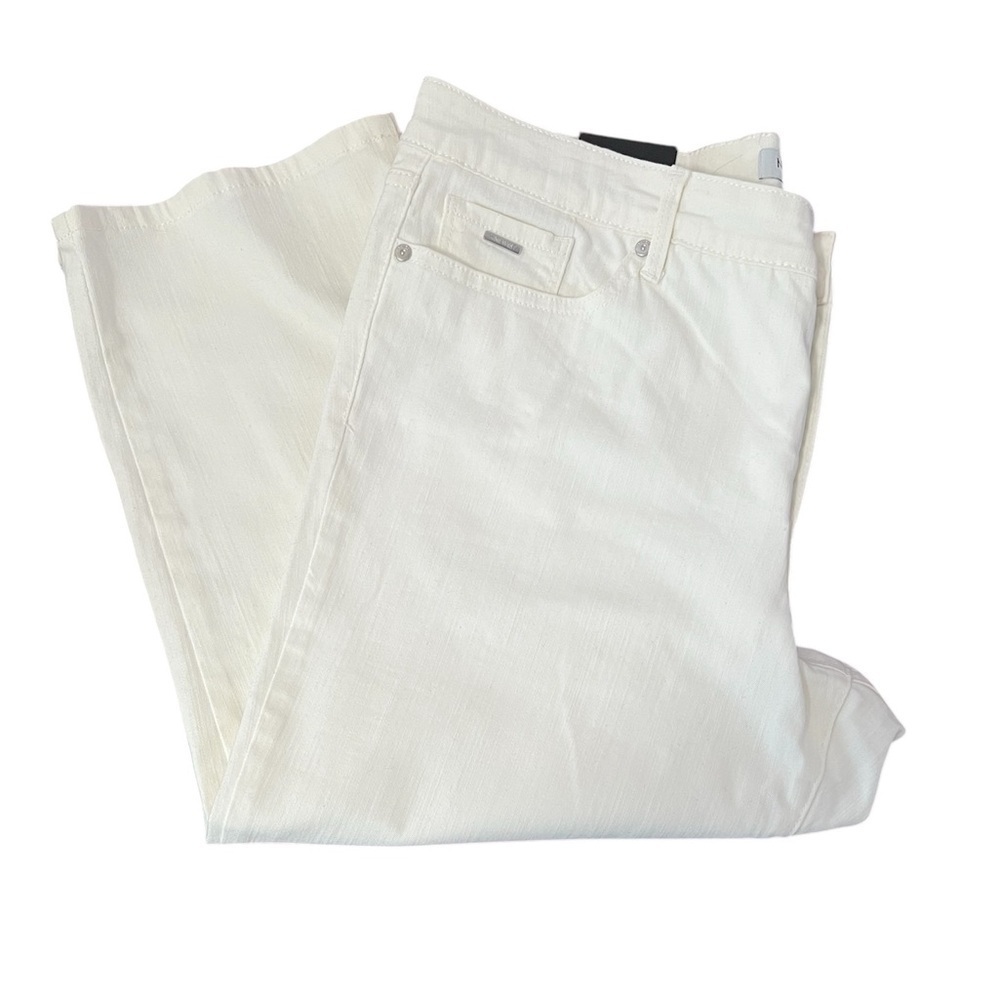 Cream Off White Capri Jeans Nine West Women’s Size 14 New NWT Summer Spring Fall